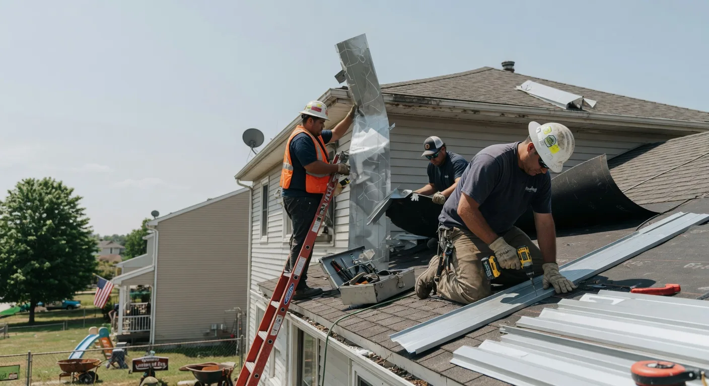 Storm Damage Metal Roof Repair in Crawfordsville, OR